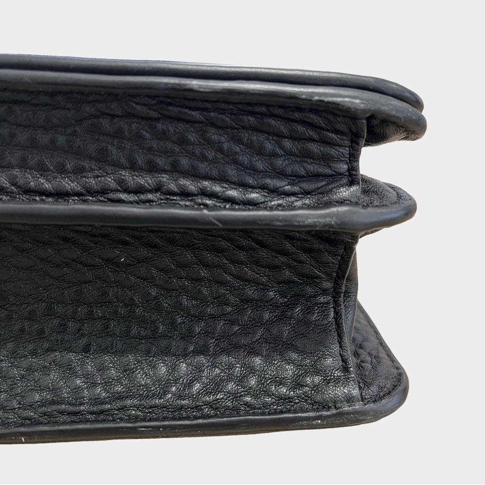 Dagne Dover Medium Andra Crossbody Bag Black Onyx Matte Black Hardware - Picture 13 of 14